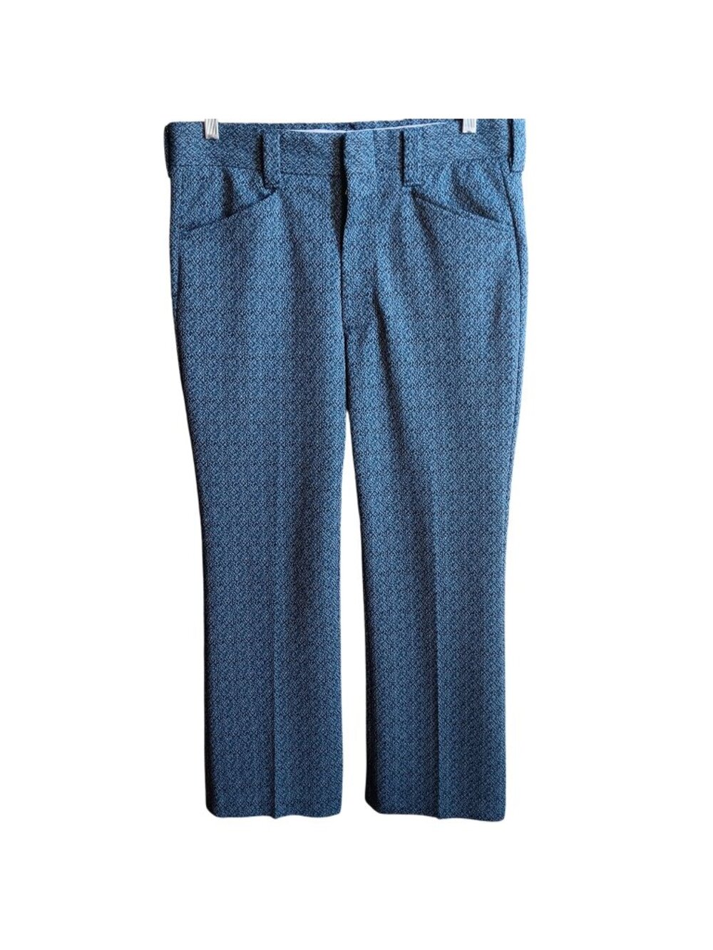 34x30 True Vintage 1970's Farah Mens Flare Pants Stretch Knit New NWOT NOS Disco